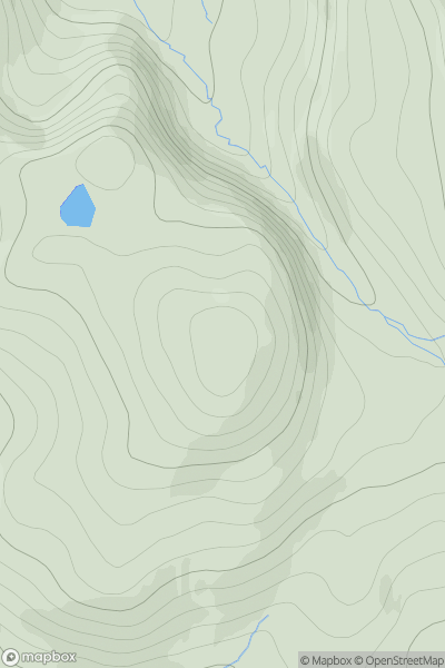 Thumbnail image for Creag na h-Iolaire [Scourie to Lairg] showing contour plot for surrounding peak